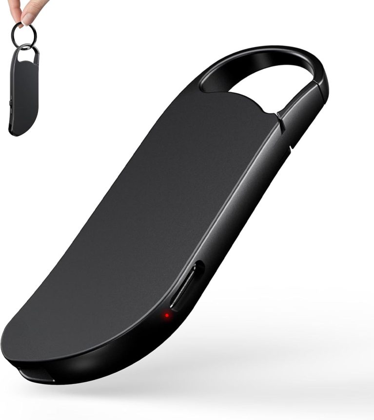 32Go Dictaphone Enregistreur Vocal Clooissr - 1536Kbps, Portable, Une Touche, Réduction de Bruit, Activation Vocale