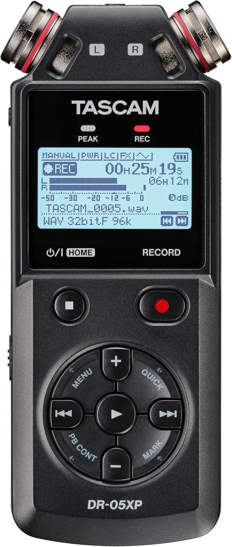 Tascam DR-05XP - Enregistreur portatif à 2 canaux 32 Bits avec Interface Audio USB-C